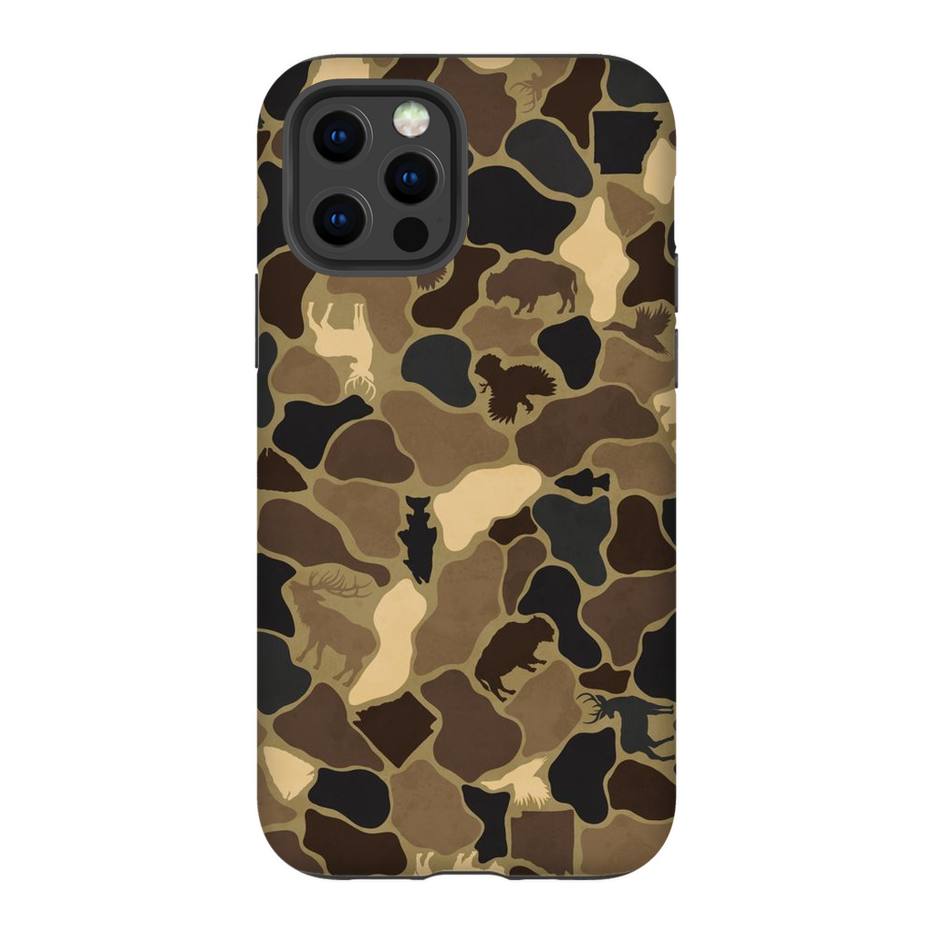 AR Wildlife Camo Brown TOUGH Phone Case