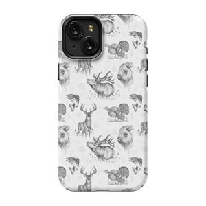 Wildlife Art Collage TOUGH Phone Case