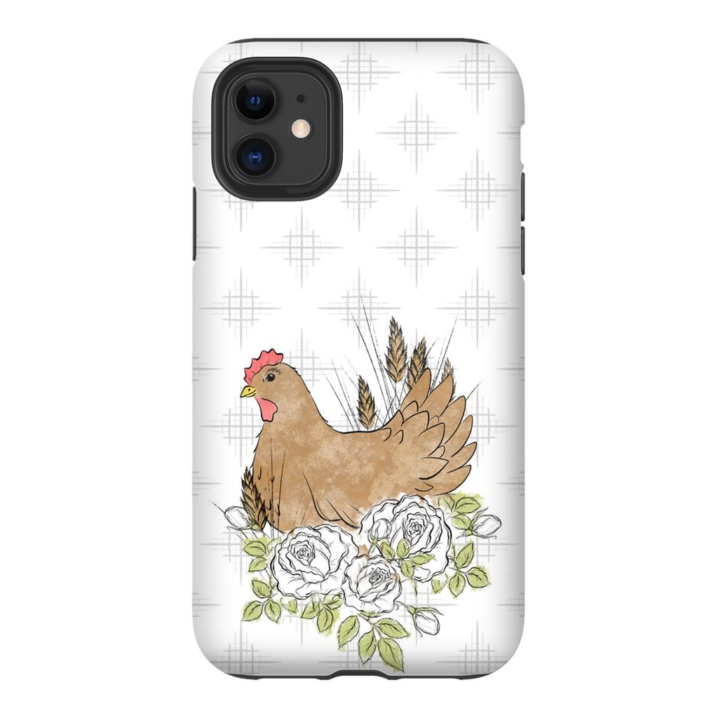 Floral Chicken TOUGH Phone Case