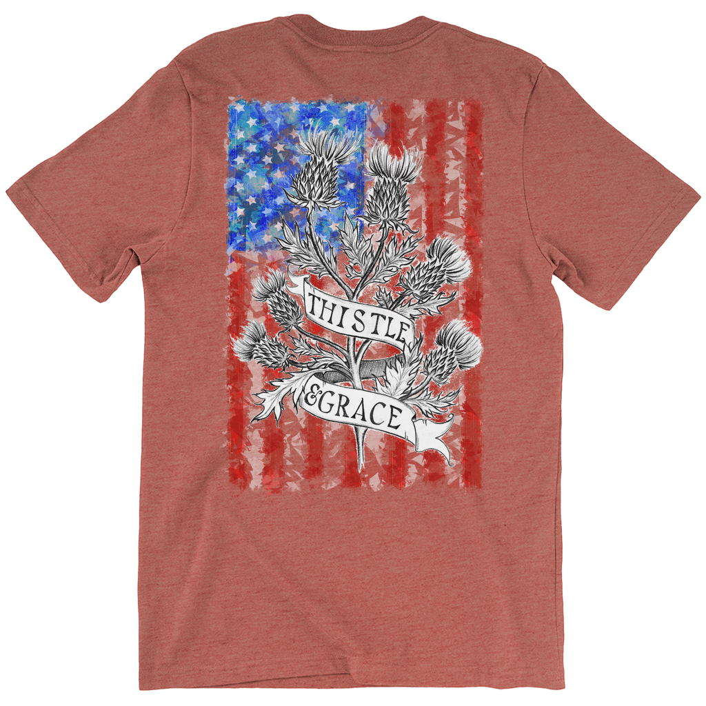 US Flag Thistle & Grace T-Shirt (Adult BACK)