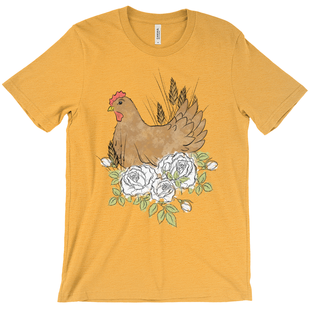 Floral Hen T-Shirt (Adult)