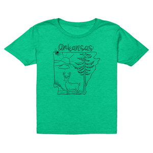 Arkansas Deer Coloring T-Shirt (Youth)