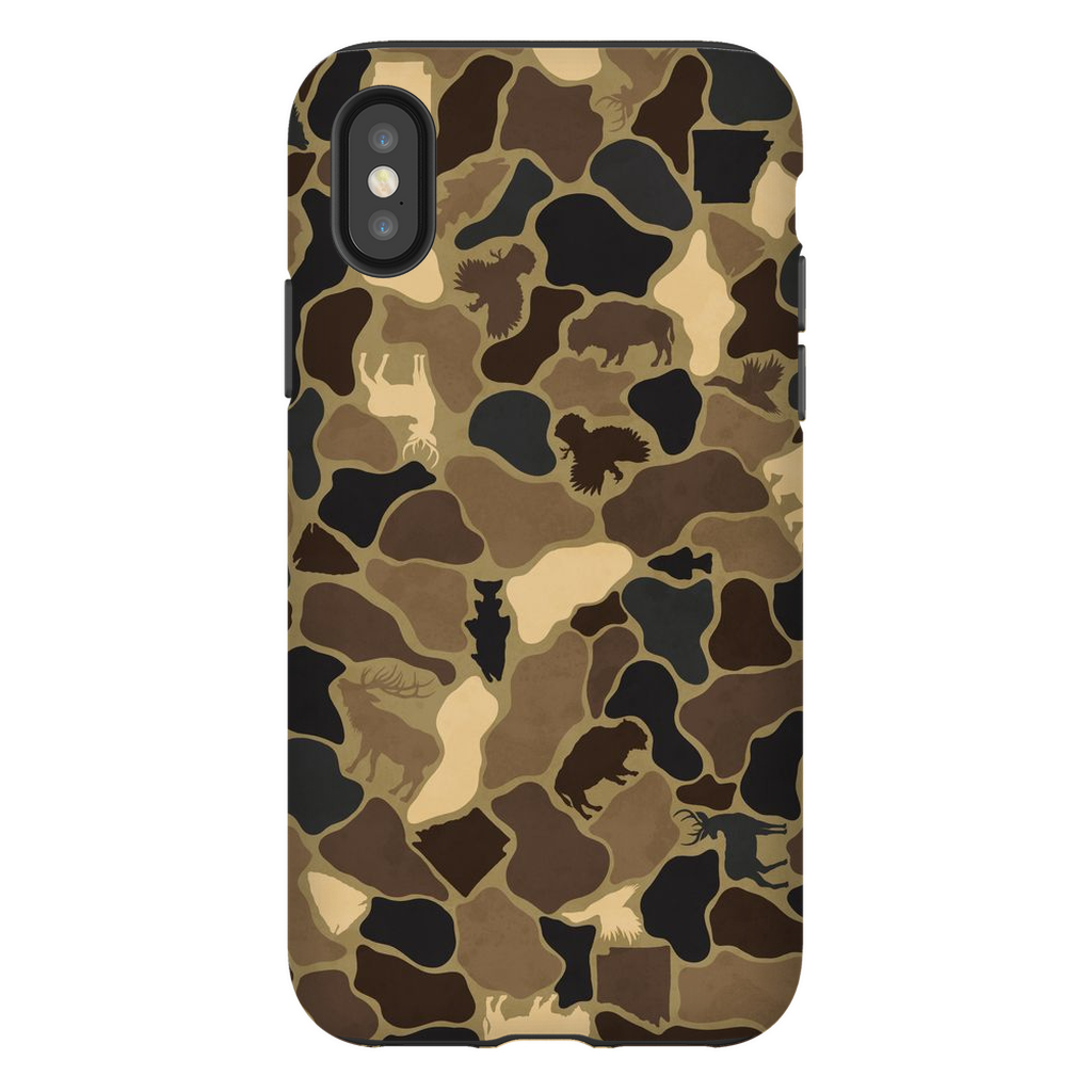 AR Wildlife Camo Brown TOUGH Phone Case