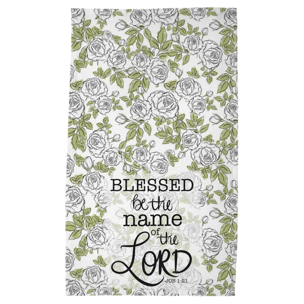 Blessed Be Roses Tea Towel