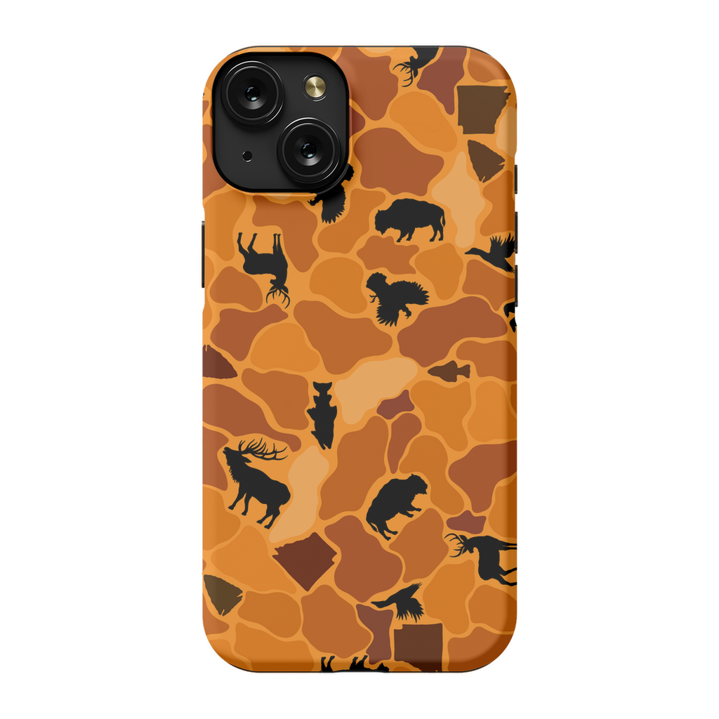 AR Wildlife Camo Orange TOUGH Phone Case