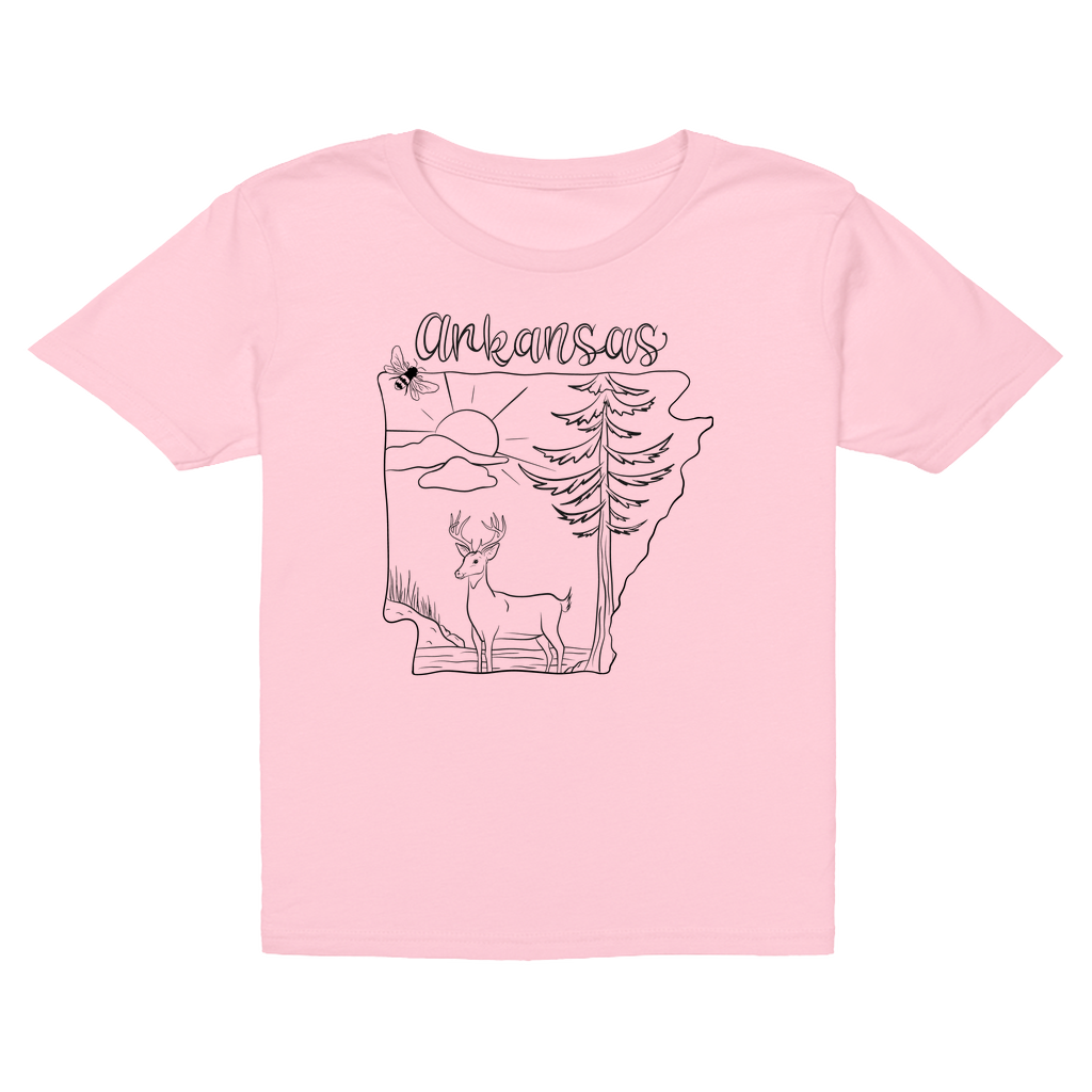 Arkansas Deer Coloring T-Shirt (Youth)