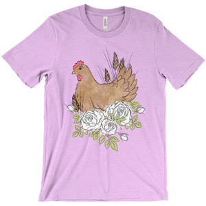 Floral Hen T-Shirt (Adult)