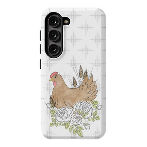 Floral Chicken TOUGH Phone Case