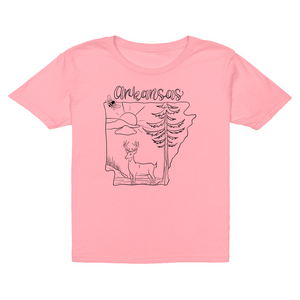 Arkansas Deer Coloring T-Shirt (Youth)