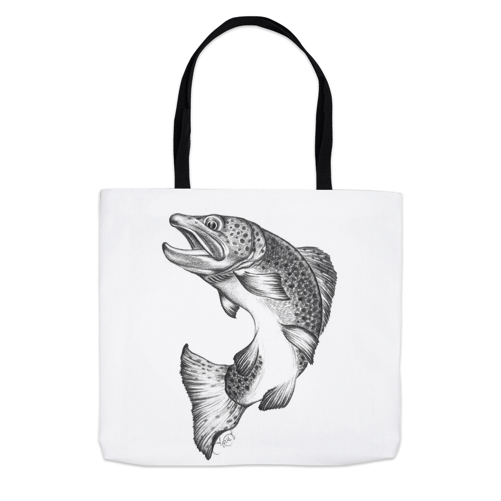 Jumping Trout Tote Bag