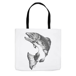 Jumping Trout Tote Bag