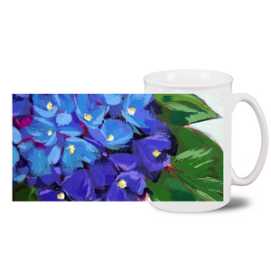 Hydrangea Bouquet Bistro Mug