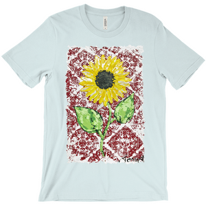 Vintage Red Sunflower T-Shirt (Adult)