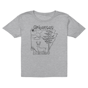 Arkansas Deer Coloring T-Shirt (Youth)