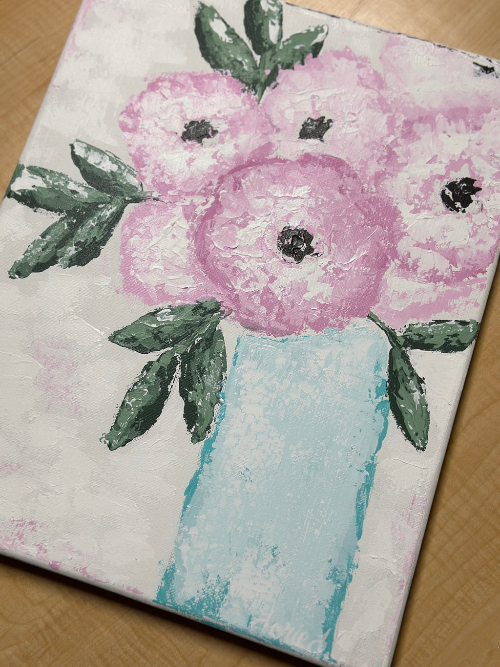 Original -‘Shabby Pink Bouquet’