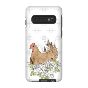 Floral Chicken TOUGH Phone Case