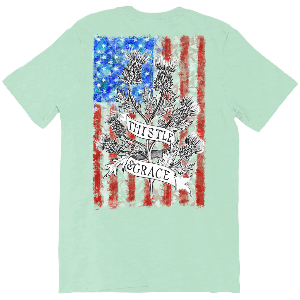 US Flag Thistle & Grace T-Shirt (Adult BACK)