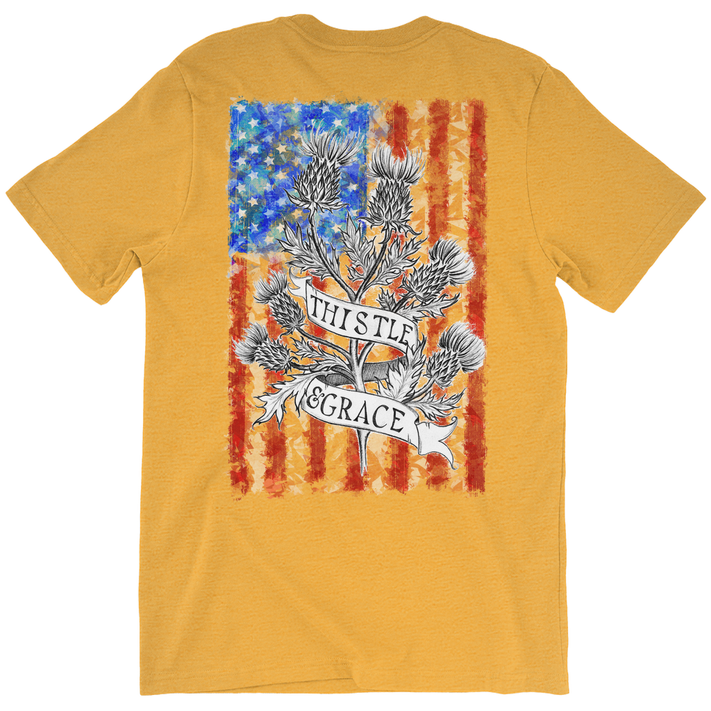 US Flag Thistle & Grace T-Shirt (Adult BACK)