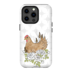 Floral Chicken TOUGH Phone Case