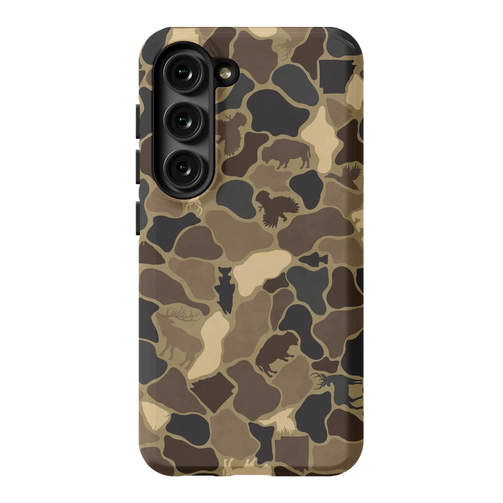 AR Wildlife Camo Brown TOUGH Phone Case