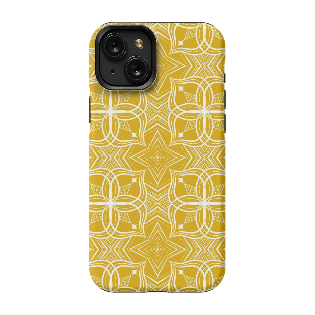 Tribal Pattern #2 Mustard TOUGH Phone Case