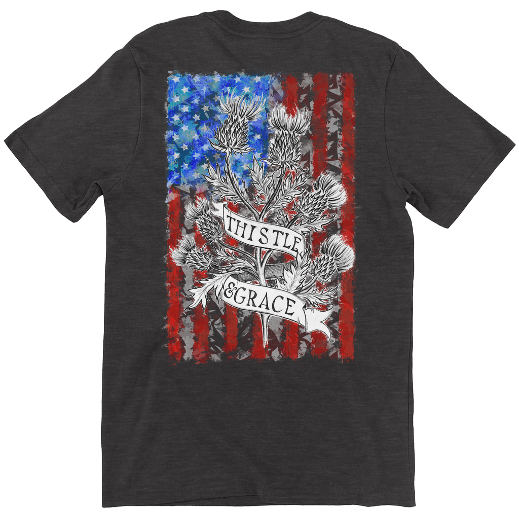 US Flag Thistle & Grace T-Shirt (Adult BACK)