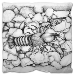 ‘Creek Bottom Crawler’ Outdoor Pillow