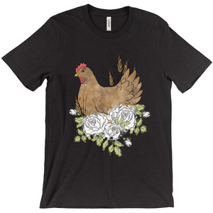 Floral Hen T-Shirt (Adult)