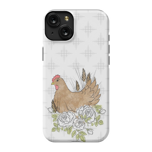 Floral Chicken TOUGH Phone Case