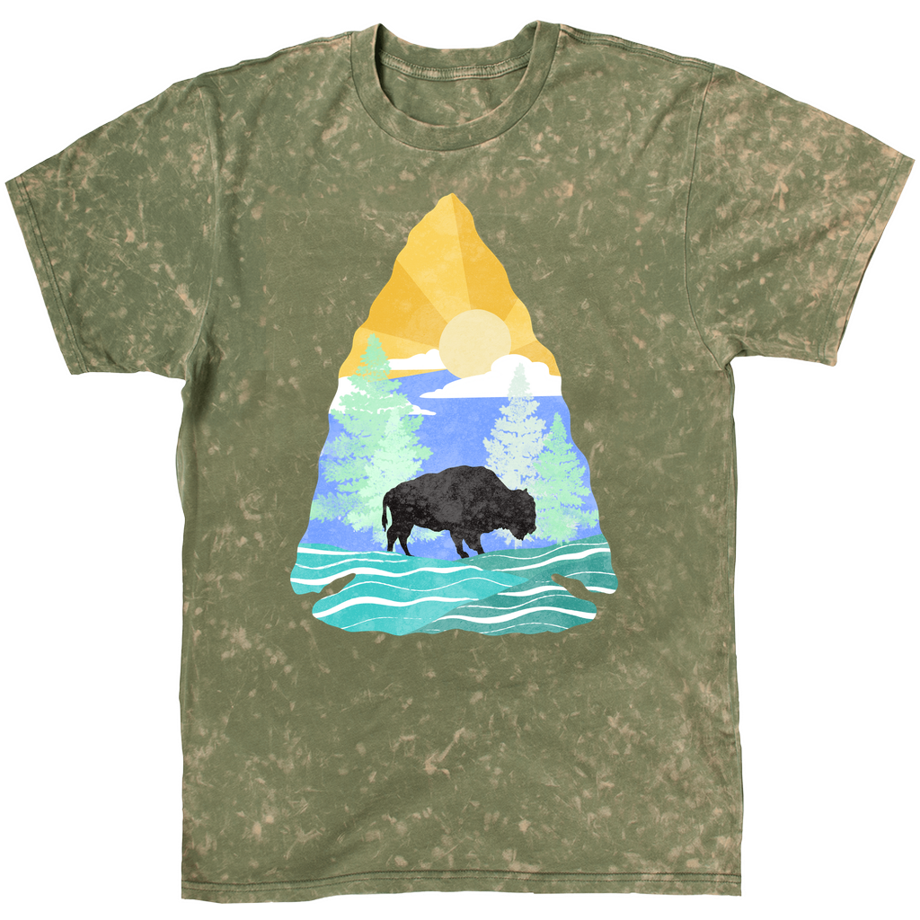 Buffalo Sunset Arrowhead T-Shirt (Adult)