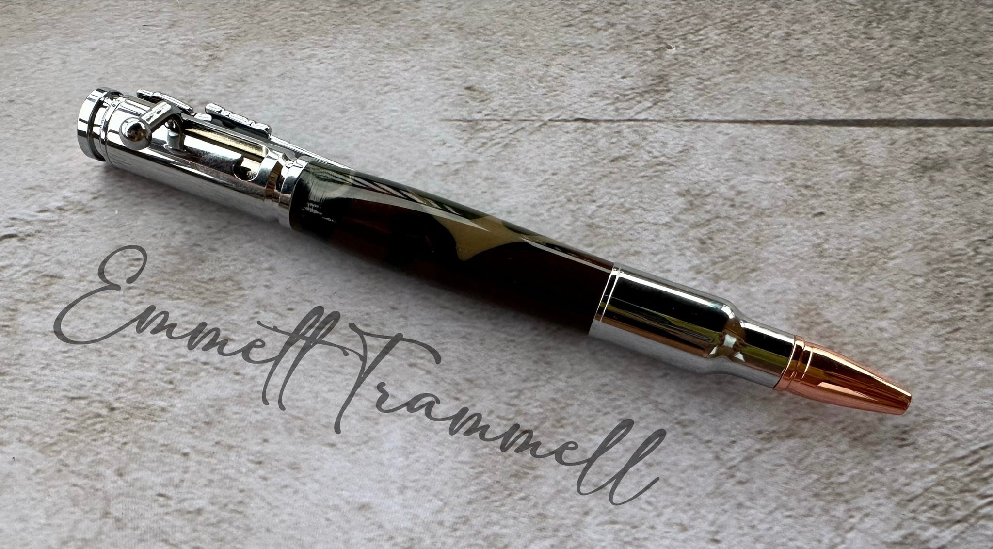 Custom Camo Bolt Action Pen