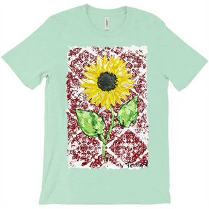 Vintage Red Sunflower T-Shirt (Adult)