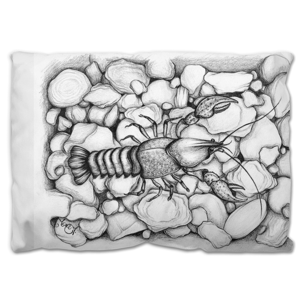 ‘Creek Bottom Crawler’ Outdoor Pillow