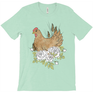 Floral Hen T-Shirt (Adult)