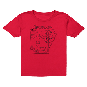 Arkansas Deer Coloring T-Shirt (Youth)