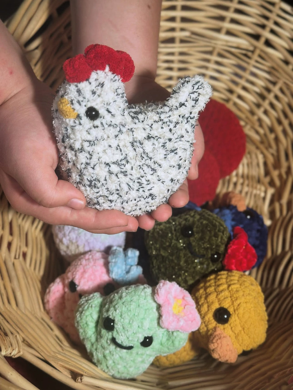 Mini Crocheted Chickens