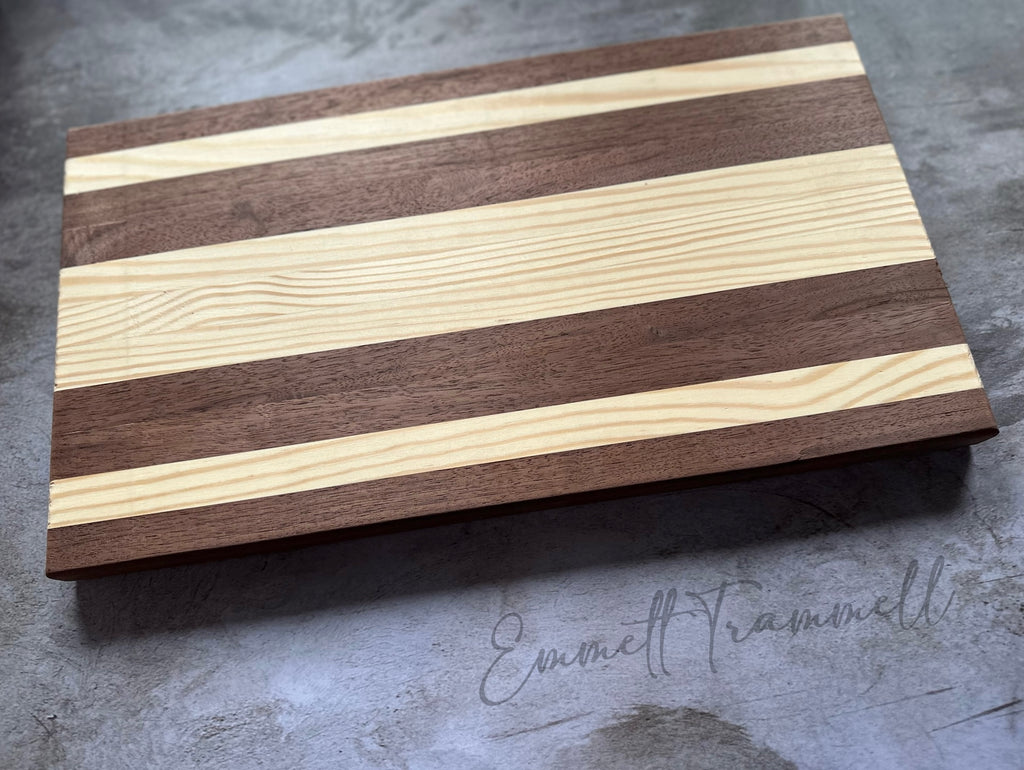 Handmade Walnut & Pine Cutting Board