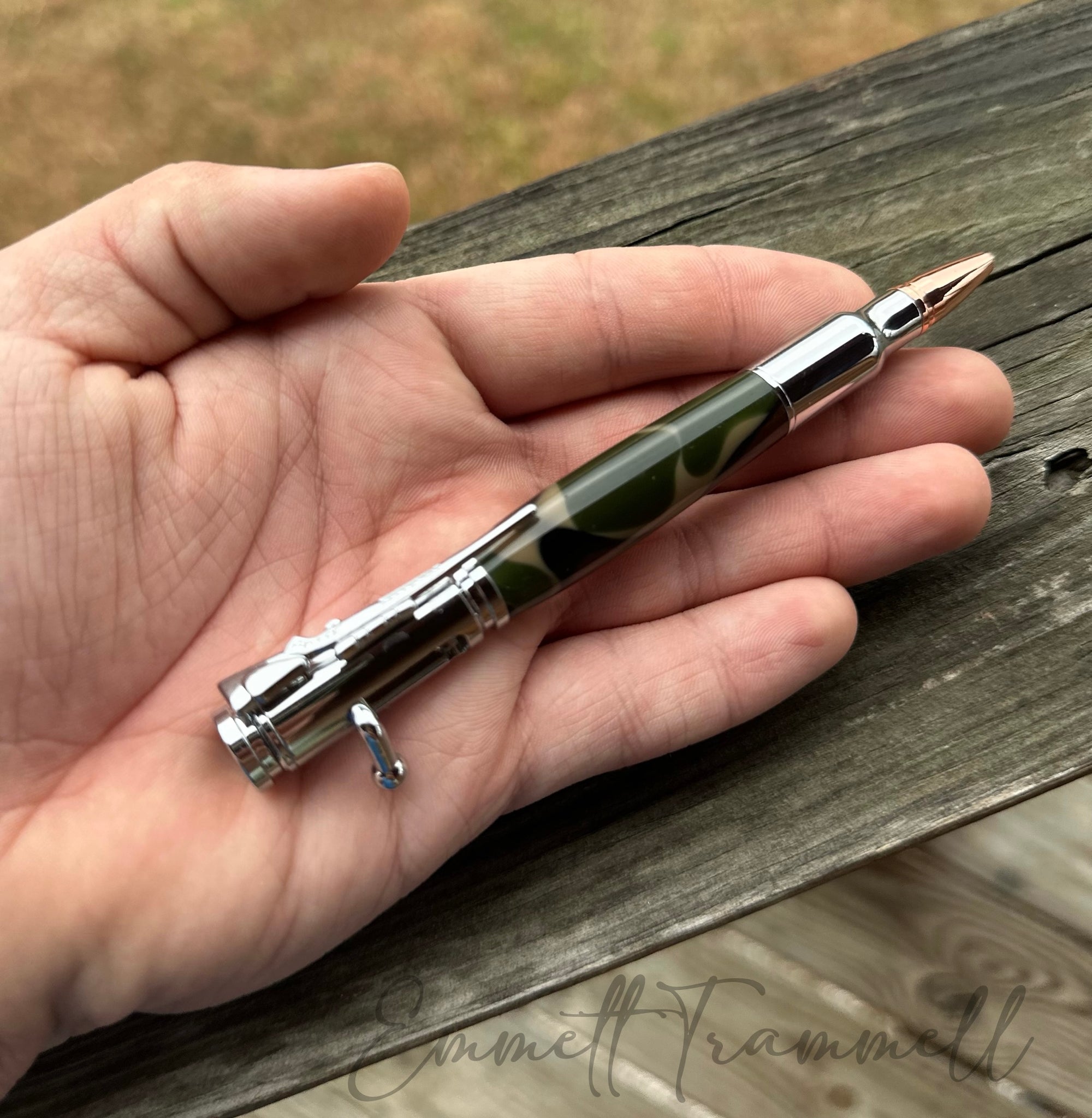 Custom Camo Bolt Action Pen