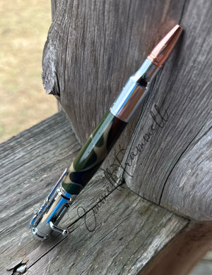 Custom Camo Bolt Action Pen