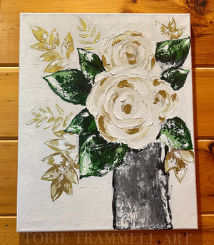 Original -‘Metallic Roses’