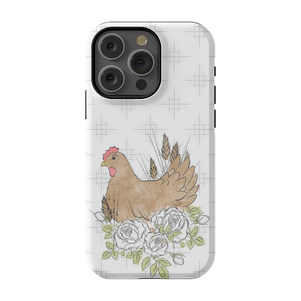 Floral Chicken TOUGH Phone Case