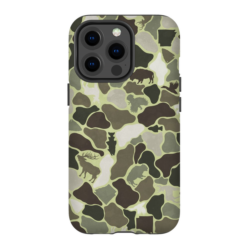 AR Wildlife Camo Green TOUGH Phone Case