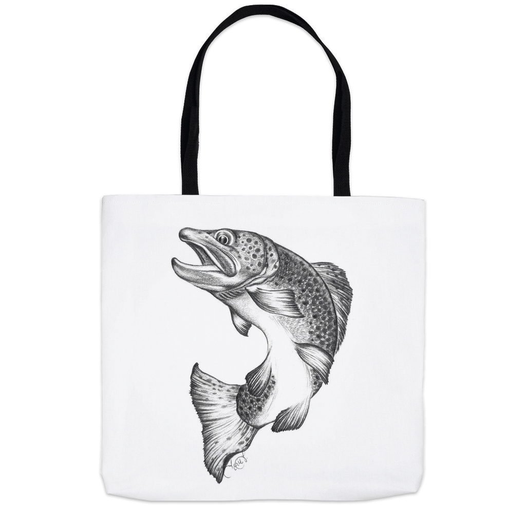 Jumping Trout Tote Bag