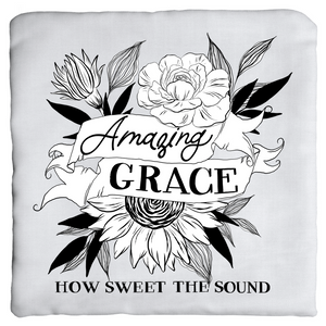 Amazing Grace Floral Throw Pillow