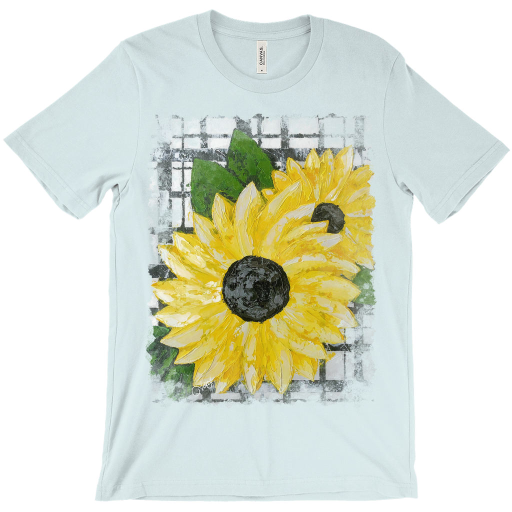 Plaid Sunflower T-Shirt (Adult)