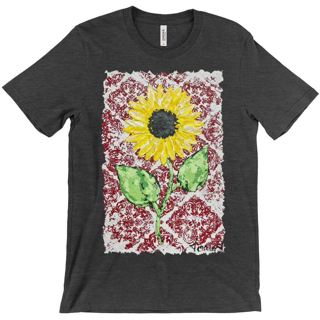 Vintage Red Sunflower T-Shirt (Adult)