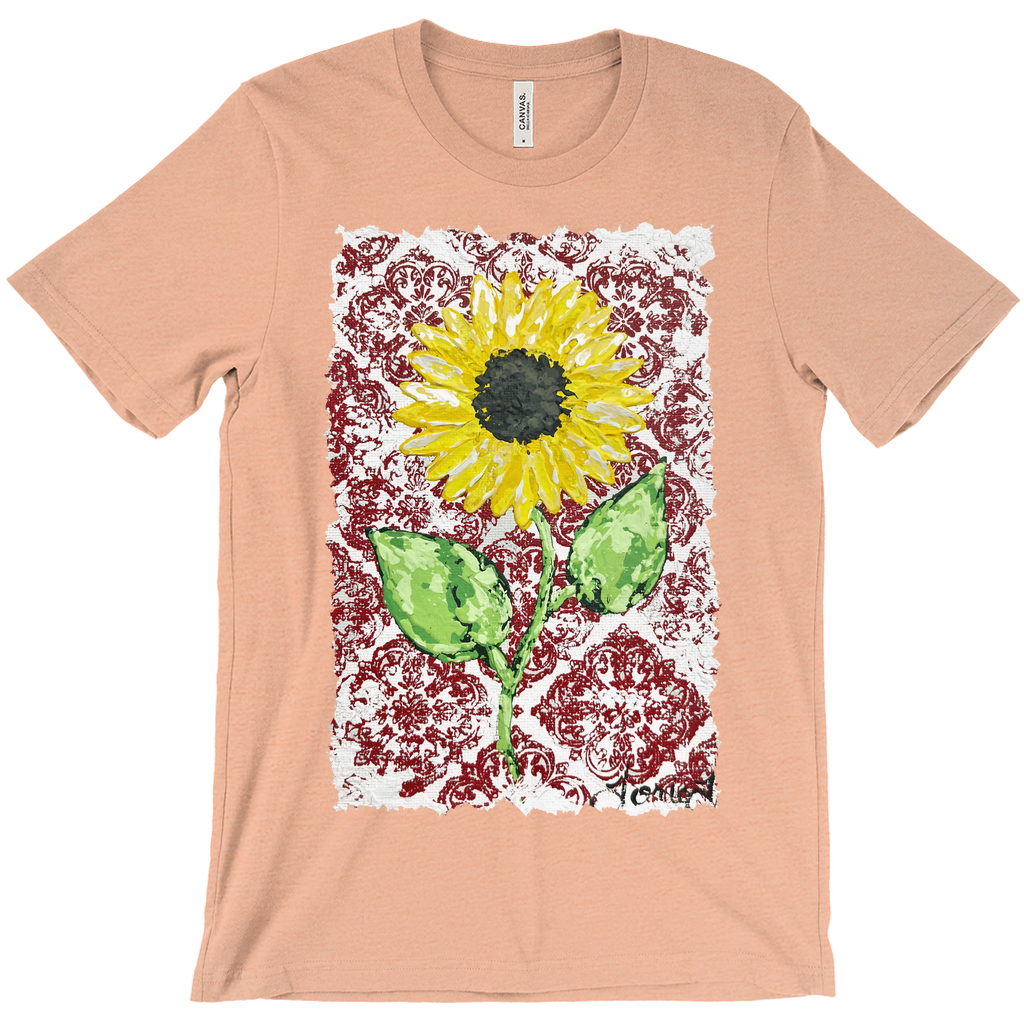 Vintage Red Sunflower T-Shirt (Adult)