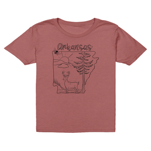 Arkansas Deer Coloring T-Shirt (Youth)