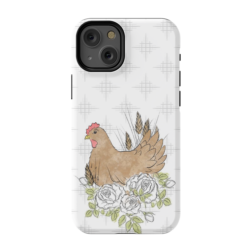 Floral Chicken TOUGH Phone Case