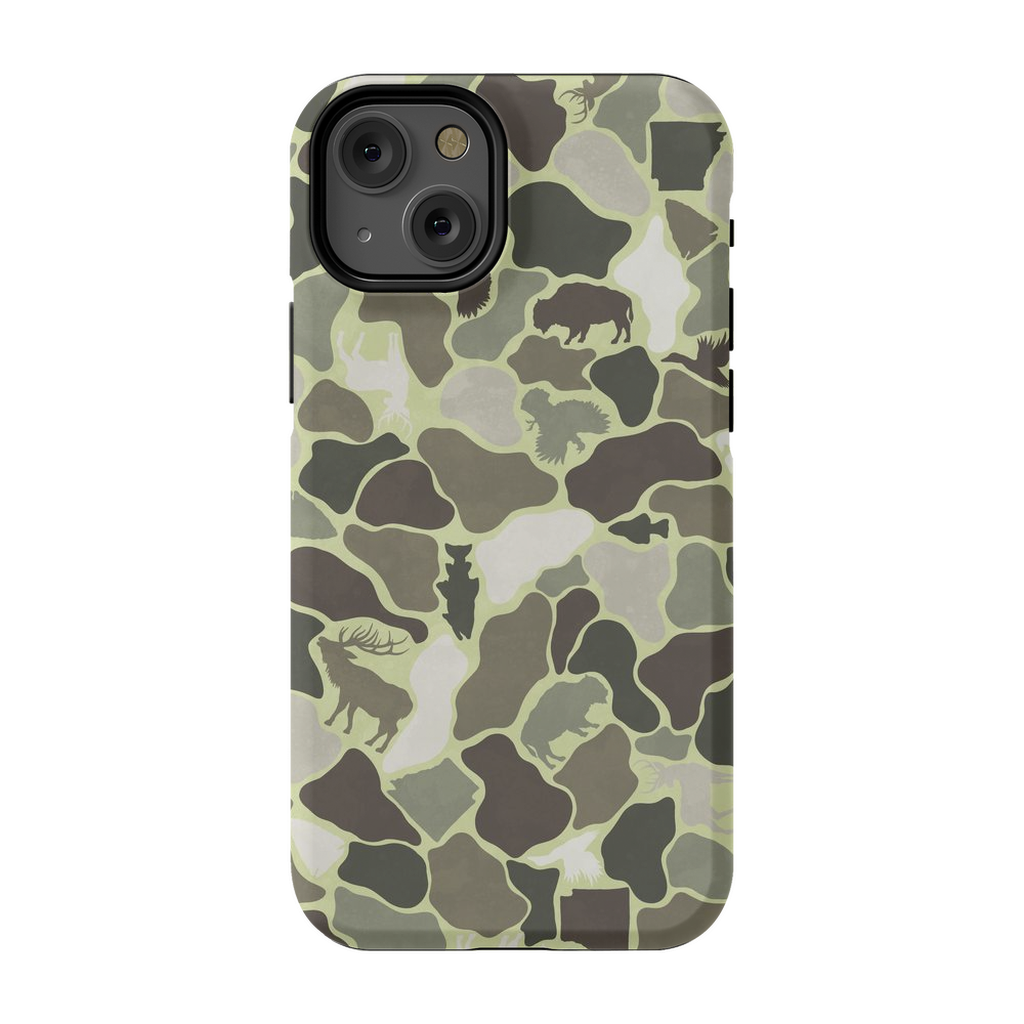 AR Wildlife Camo Green TOUGH Phone Case